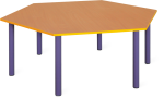 Stół przedszkolny  SB-PRIMA sześciokątny Nr 1,2
